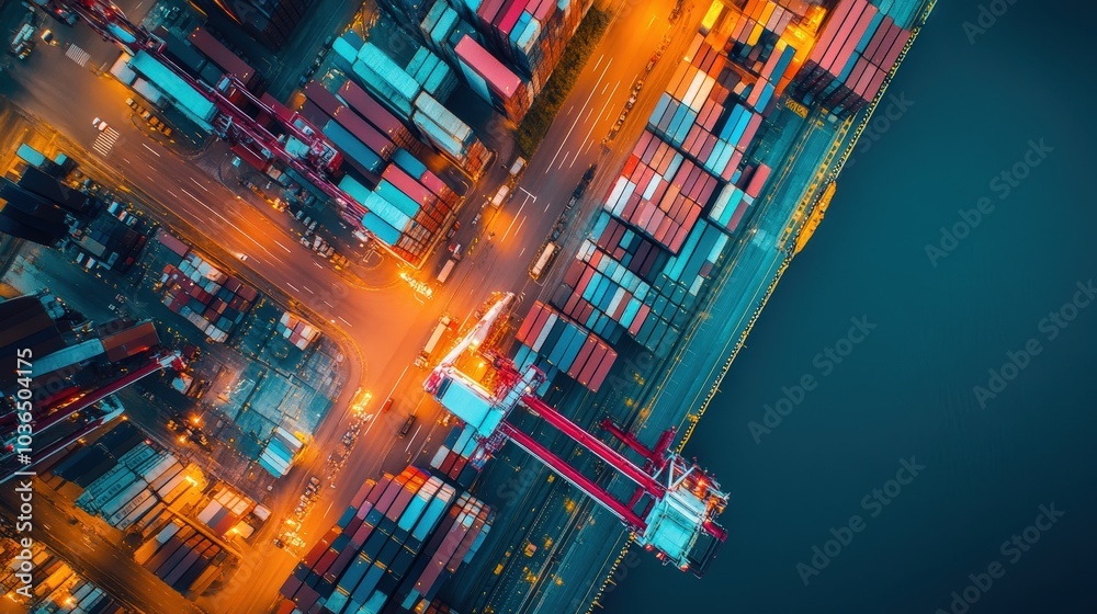 Poster digital transformation empowers companies to optimize supply chain management by integrating advance