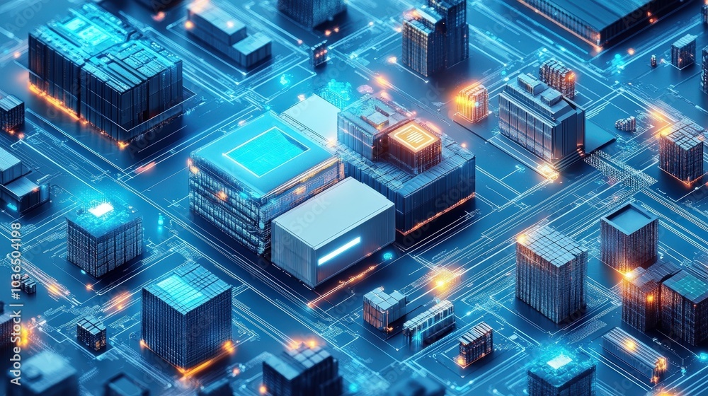 Poster digital transformation empowers companies to optimize supply chain management by integrating advance