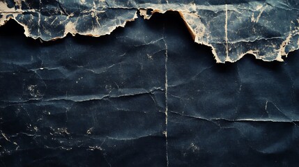 Fototapeta premium Black and Gold Crumpled Paper Texture