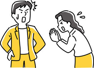 無理目なお願いをする女性