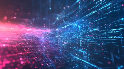 Fototapeta premium Big data connection technology concept. 