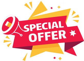 Retro Style Big Sale Banner with Stars