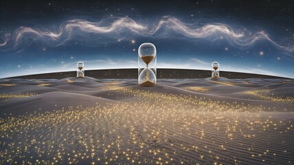 landscape with stars