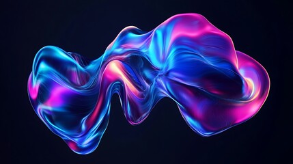Abstract Metallic Fluid