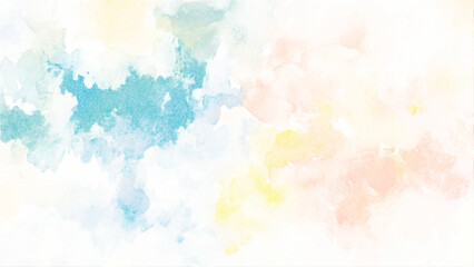 Abstract blurred beautiful soft cloud background. Watercolor paints on a rough texture. clouds watercolor tint, pink clouds gradient background sky, atmosphere air freedom. Watercolor vector colorful 