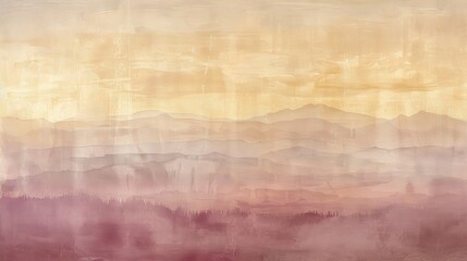 A state of calm and serenity embodied in a gradient of pale gold and soft rose reminiscent of the first rays of a gentle morning mist