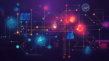 Obraz premium Big data connection technology concept. 