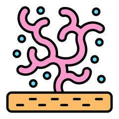 Obraz premium Coral Icon