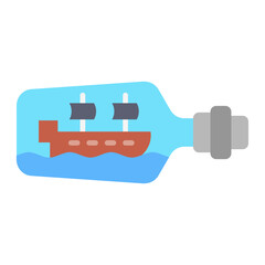 Ship In Bottle Icon