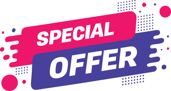 Special Offer Banner Ribbon Design Star