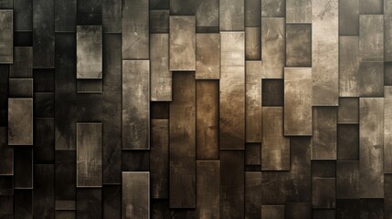 A mosaic of grainy rectangles in shades of sepia tones fading into a dark black background reminiscent of the classic look of a vintage film strip.