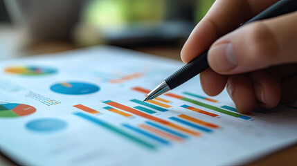 Pen and icon on desktop