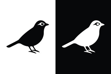 Bird Silhouette Logo. Sleek Vector Icons and Animal Graphics for Design