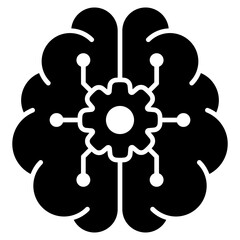 Machine Laerning  Icon Element For Design