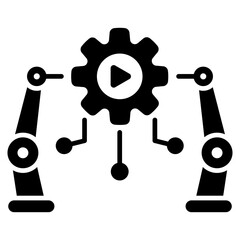 Robotic Process Automation  Icon Element For Design