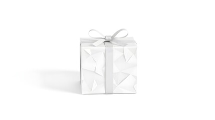 White Gift Box with Ribbon