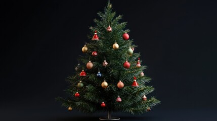 Fototapeta premium Christmas Tree with Decorations