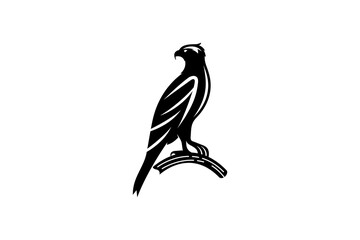 American Bird Osprey Wildlife Illustration Logo Design