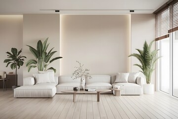 Minimalist interior design of modern living room