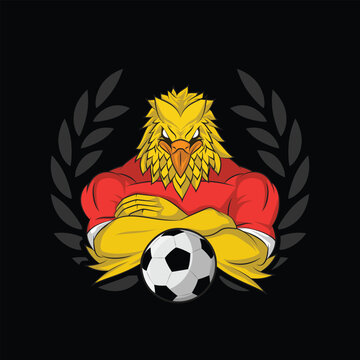 Ultras garuda mascot vector
