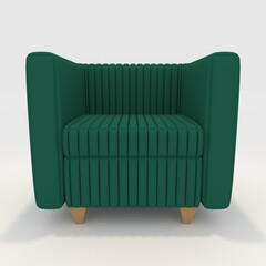 3d render Sofa design element. Furniture Collection