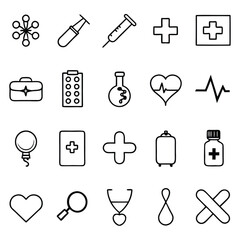 A versatile set of medicine and healthcare icons including medication, doctors, Medicare, and medical tools. Perfect for healthcare apps, websites, and educational designs.
