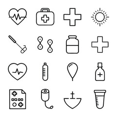 A versatile set of medicine and healthcare icons including medication, doctors, Medicare, and medical tools. Perfect for healthcare apps, websites, and educational designs.
