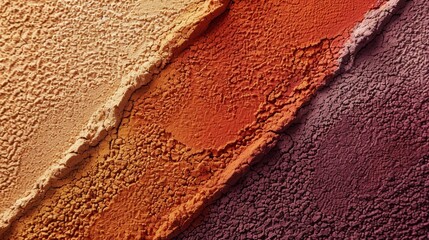 A gradient of sunkissed orange transitioning to rich burgundy with a pebbled texture that adds...