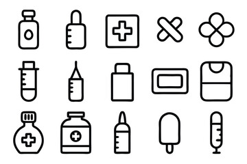 A versatile set of medicine and healthcare icons including medication, doctors, Medicare, and medical tools. Perfect for healthcare apps, websites, and educational designs.
