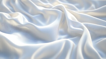 Fototapeta premium 3D-rendered white fabric-like folds with subtle shadows for beauty graphic use