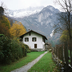 house in the mountains