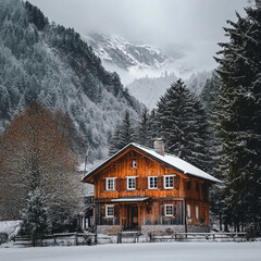house in the mountains