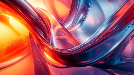 Captivating 3D Abstract Render Showcasing a Futuristic and Dynamic Background Design