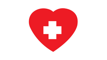 Obraz premium heart with a cross