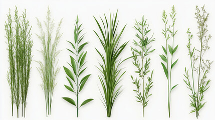 Obraz premium green grass isolated on white