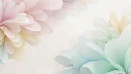 Obraz premium Ethereal Abstract Geometric Patterns in Soft Pastel Hues