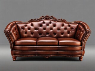 Stylish Leather Sofa Cutout