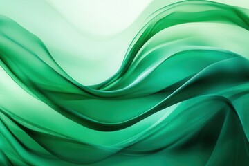 Abstract wallpaper featuring flowing organic green lines