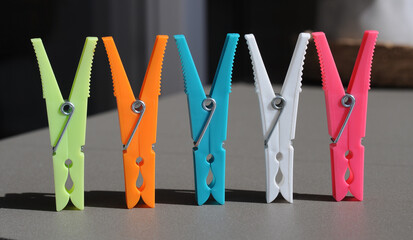 Colourful Washing Line Clothes Pegs