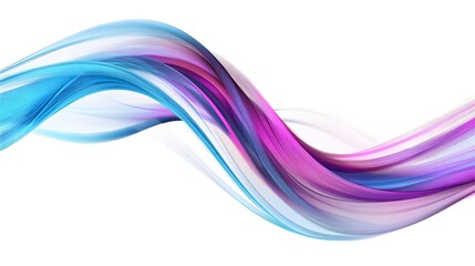 Abstract iridescent shape, 3d render