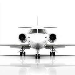 Fototapeta premium Airplane Front Isolated