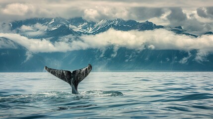 Whale Tail in Alaskan Waters