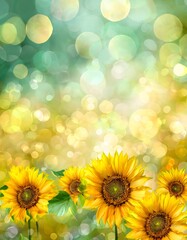 Obraz premium beautiful sunflower background