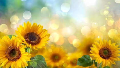 Obraz premium beautiful sunflower background