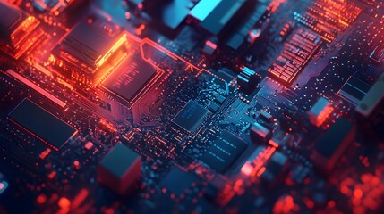 Obraz premium Computer circuit board, web design background. 