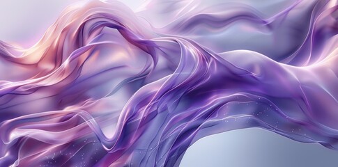 Obraz premium Modern Abstract Purple Silver Smooth Lines