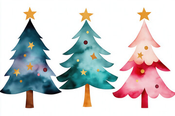 Obraz premium Christmas Tree Vector Illustration