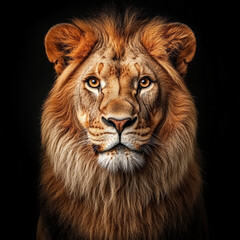 Fototapeta premium Male Lion Isolated