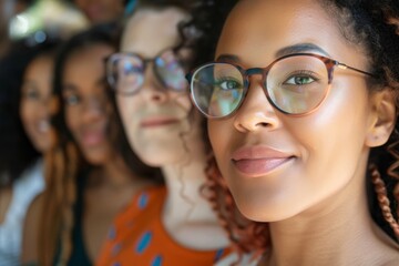 Empowered woman advocating for diversity and inclusion.