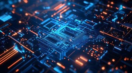 Computer circuit board, web design background. 